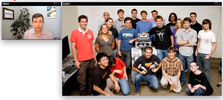 Foto de grupo de engenheiros de robótica